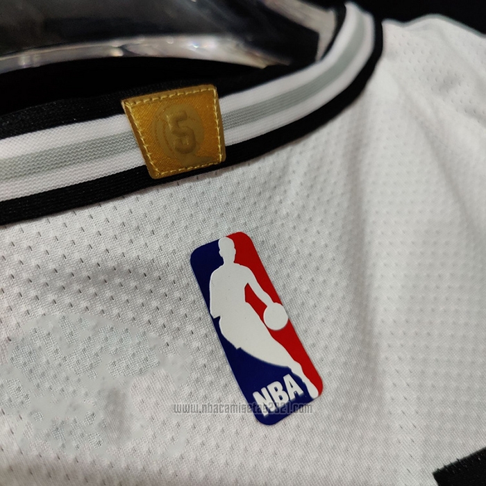 Camiseta San Antonio Spurs Dejounte Murray #5 Association Autentico Blanco